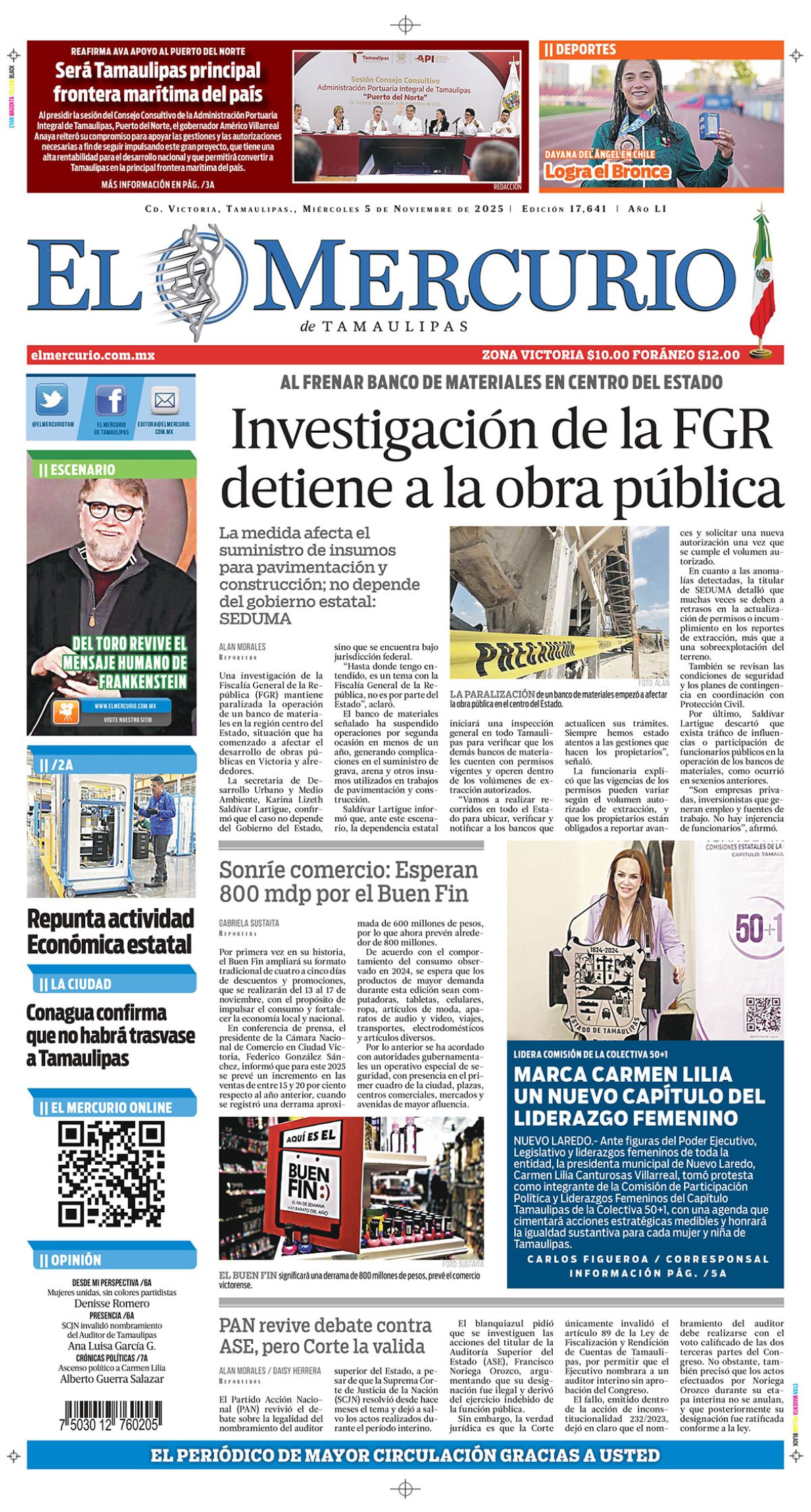 Investigación de la FGR detiene a la obra pública