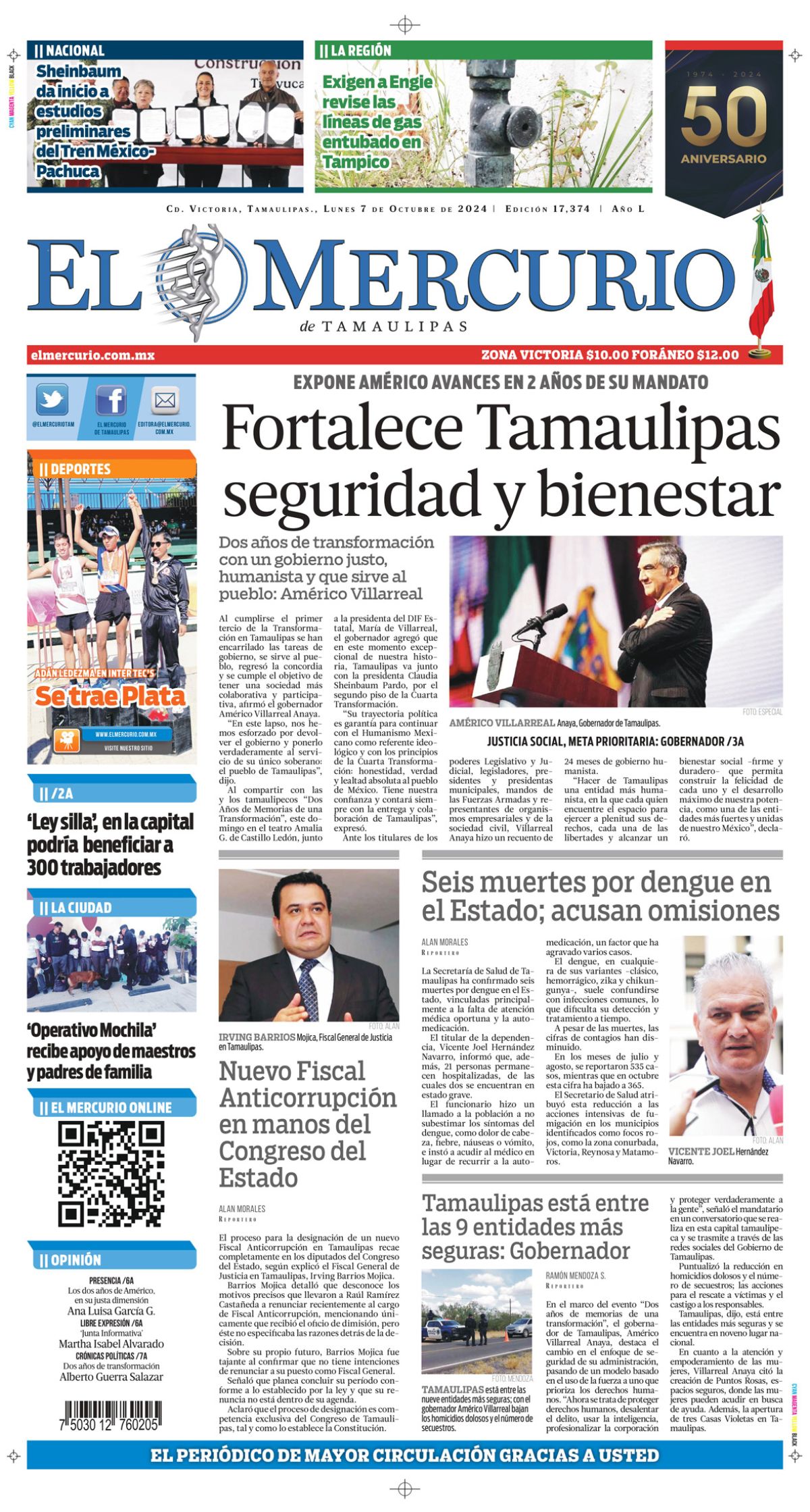 Fortalece Tamaulipas seguridad y bienestar