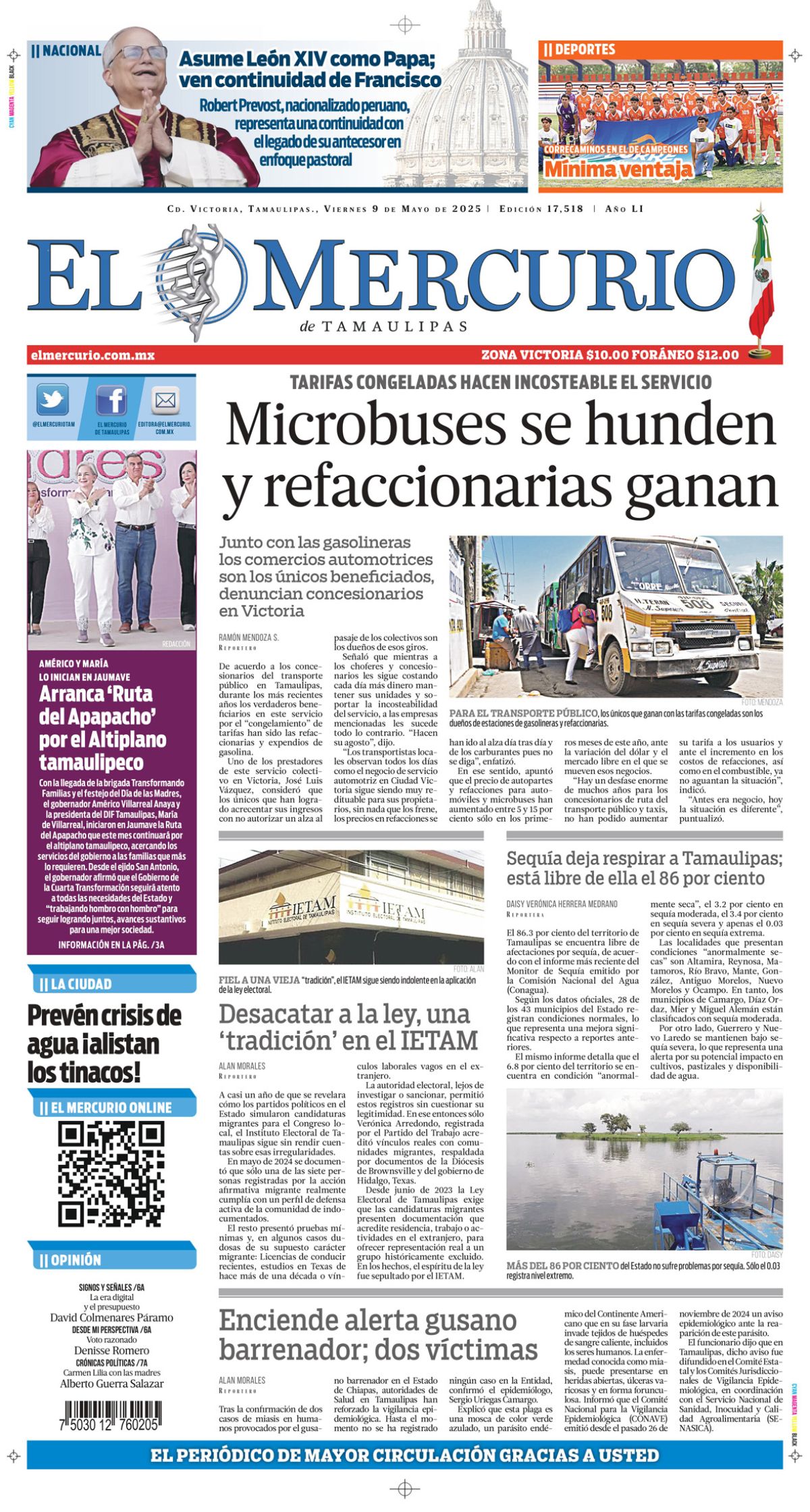Microbuses se hunden y refaccionarias ganan