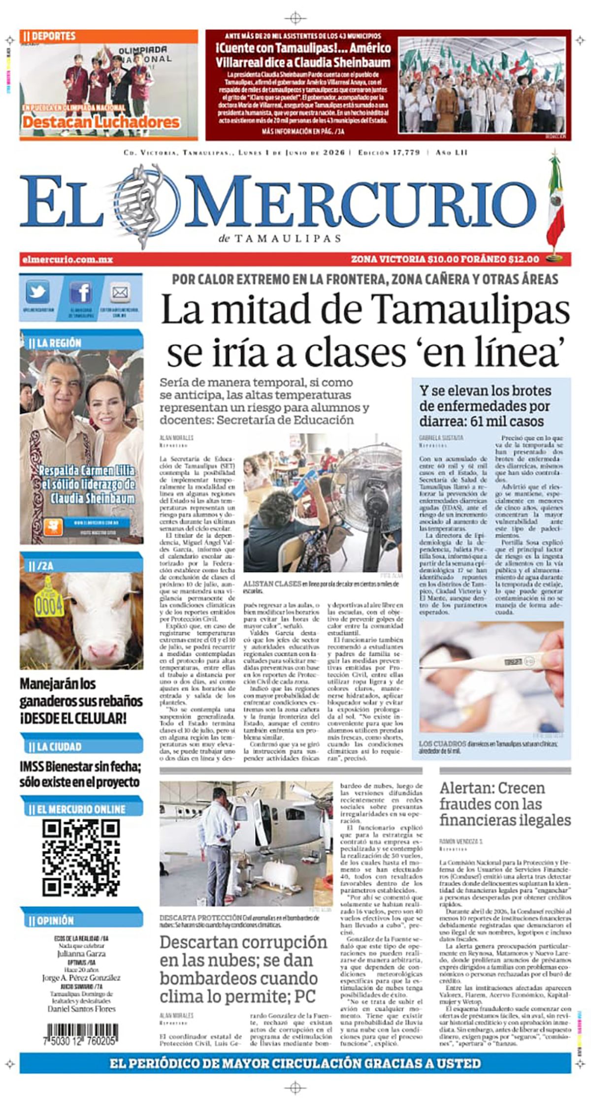 La mitad de Tamaulipas se iría a clases ‘en línea’