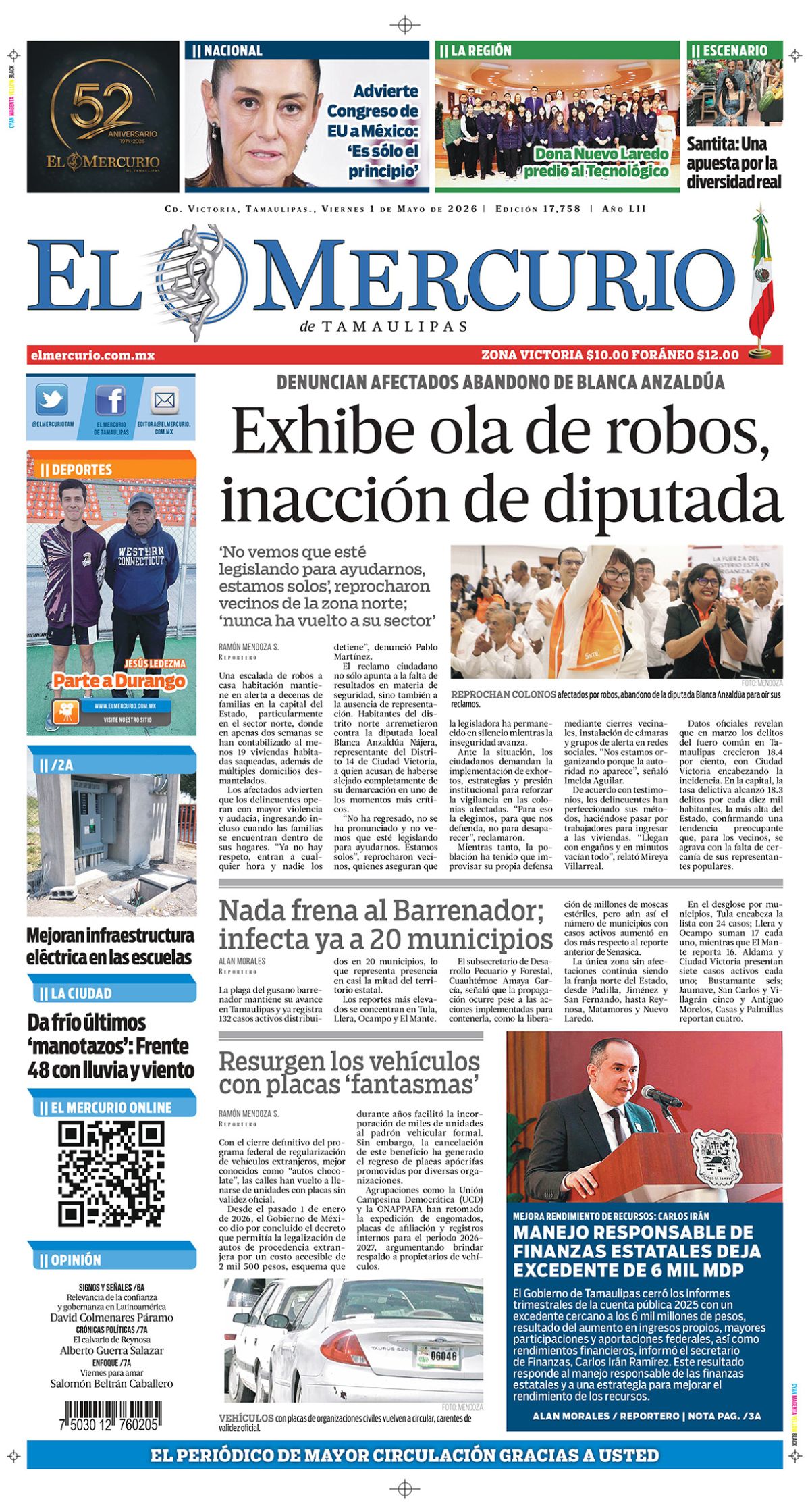 Exhibe ola de robos ,inacción de diputada