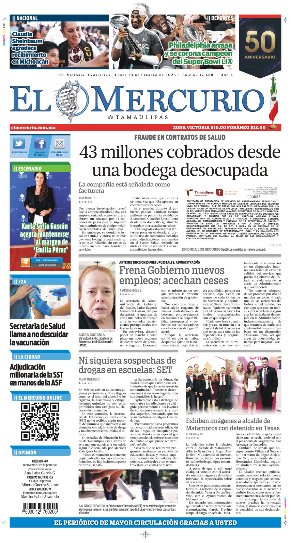 43 millones cobrados desde una bodega desocupada
