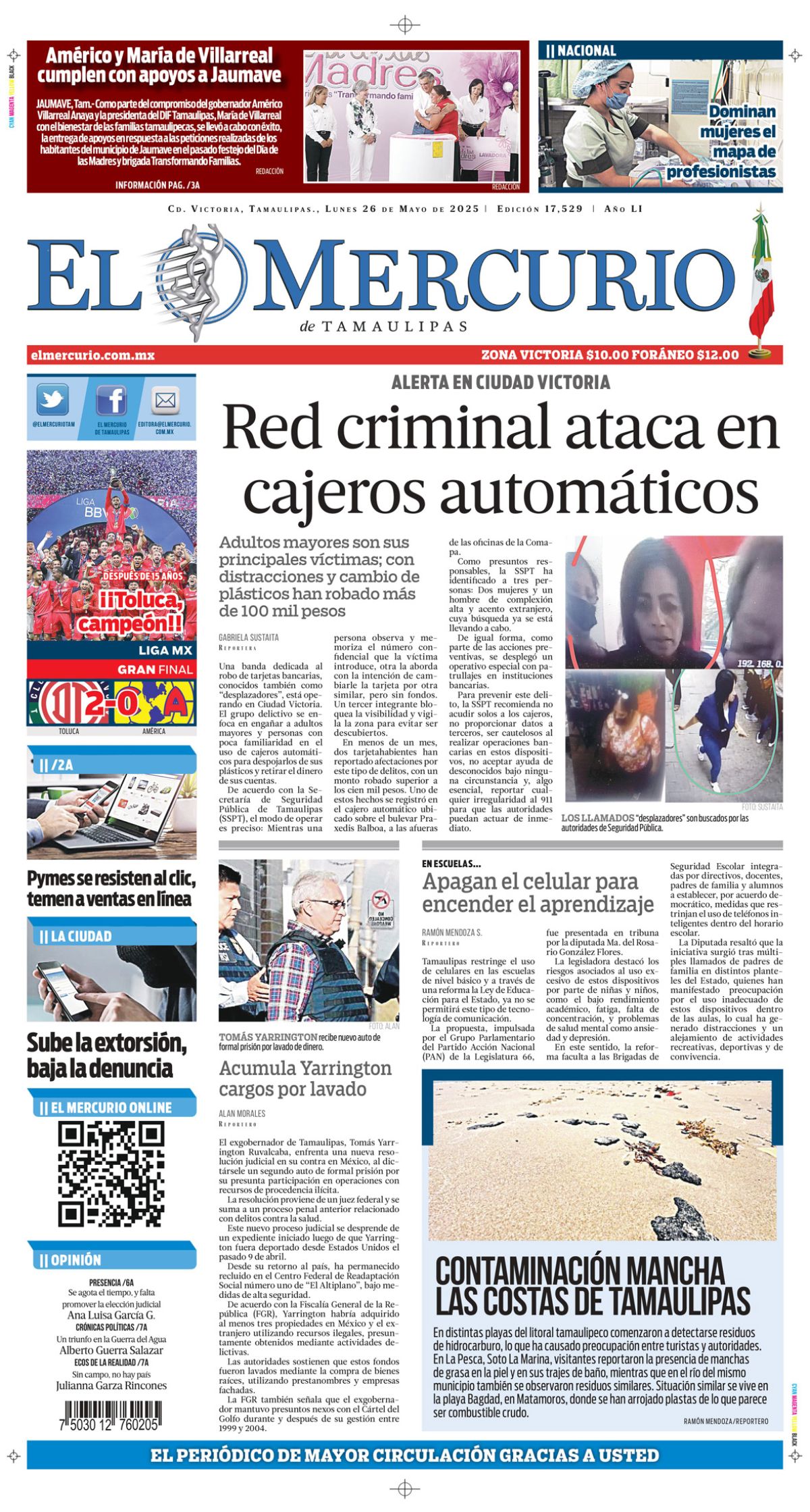 Red criminal ataca en cajeros automáticos