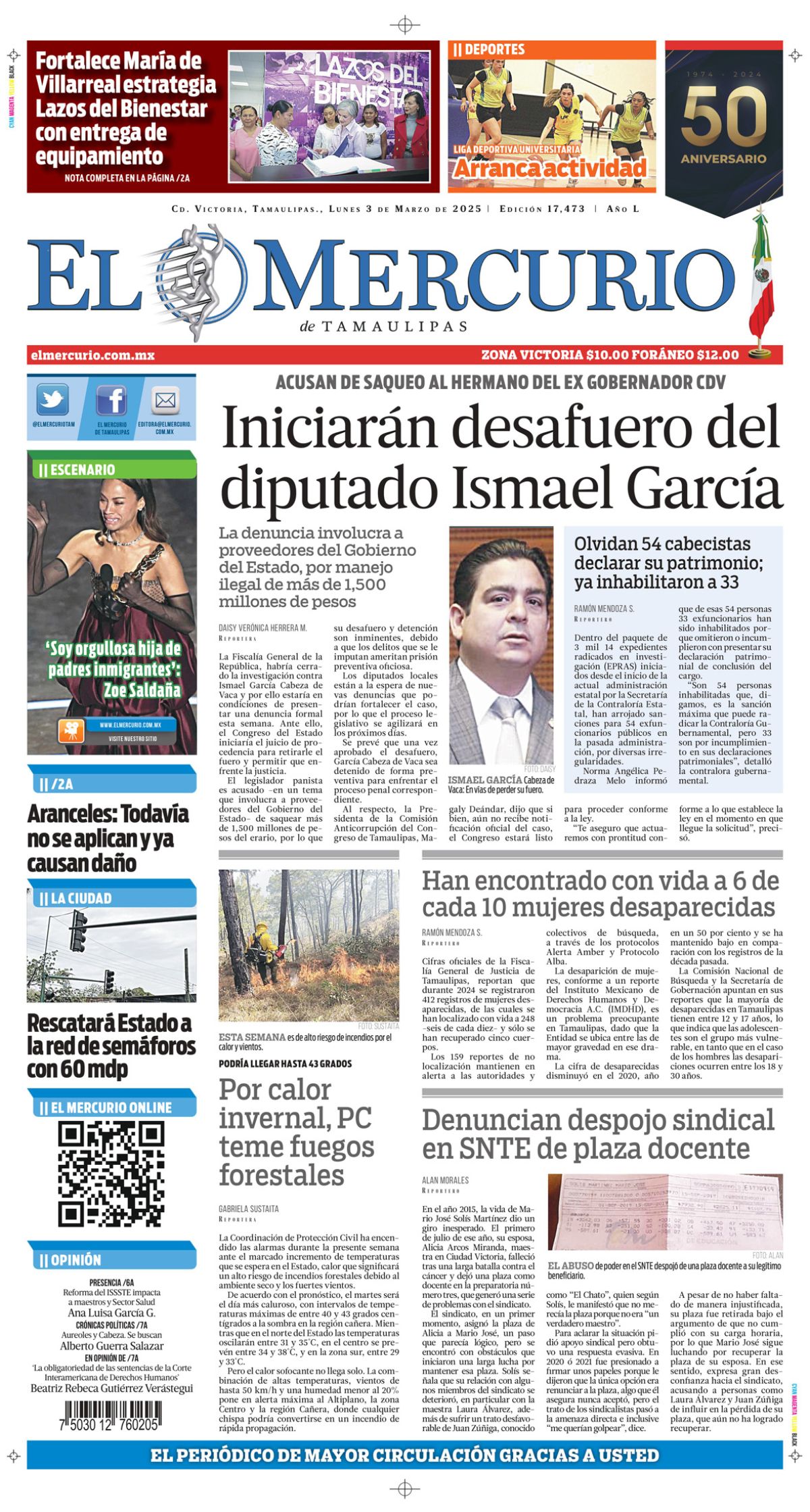 Iniciarán desafuero del diputado Ismael García
