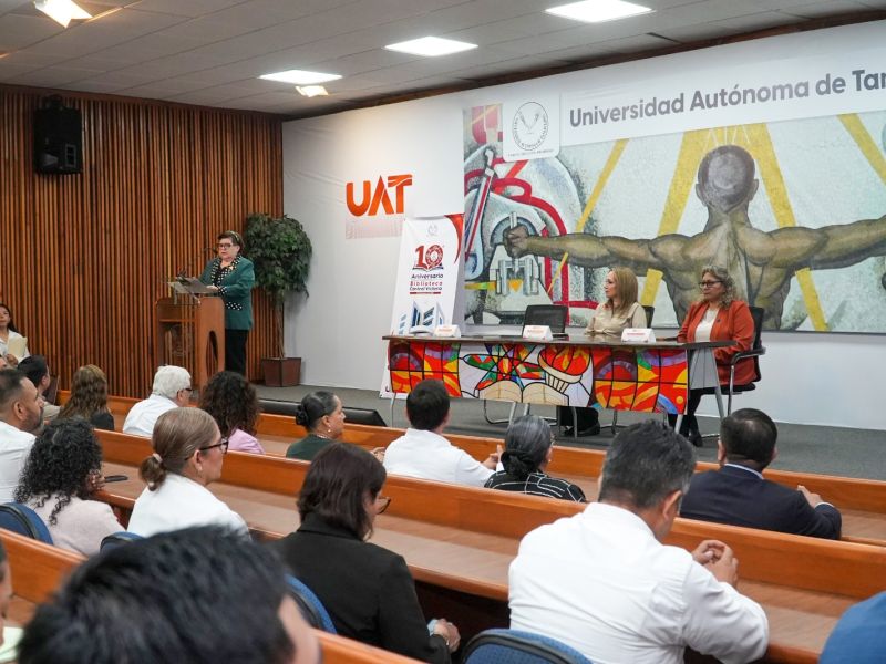 Celebra UAT el décimo aniversario de la Biblioteca Central Victoria con jornada académica