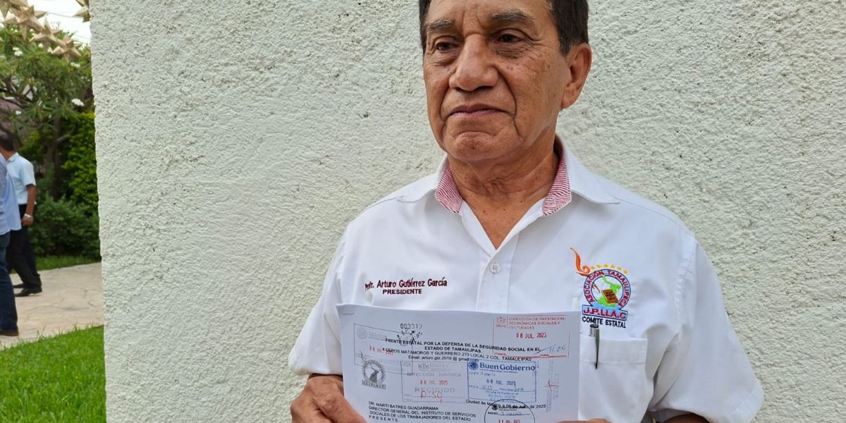 Jubilados de Tamaulipas llevan denuncia de corrupción ante oficinas centrales del ISSSTE en la CDMX