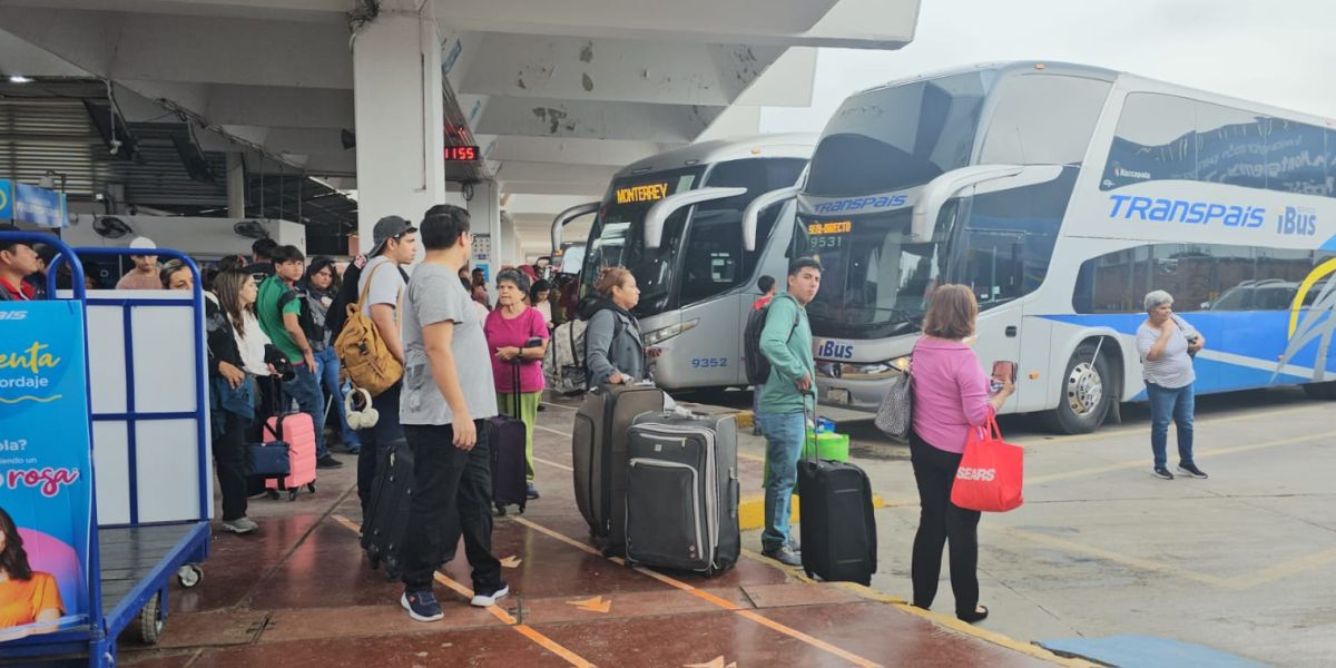 Sube la demanda de viajes hacia CDMX y el sur de Tamaulipas por temporada vacacional