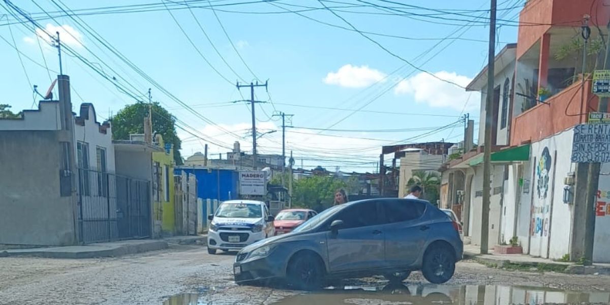 Sin reparar 60 socavones en Ciudad Madero