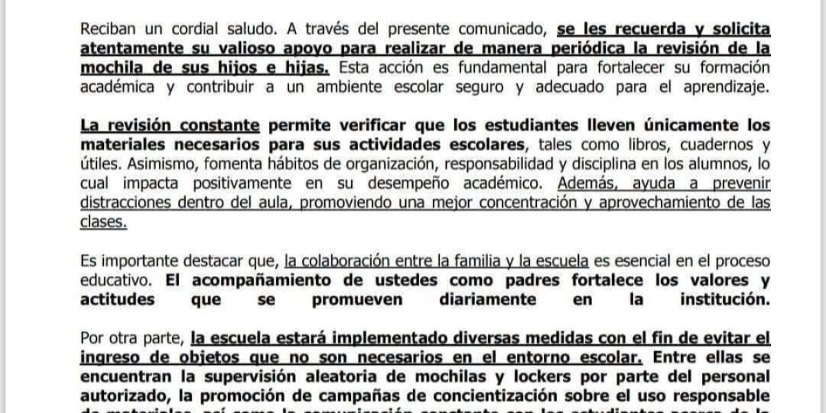 Alerta de “tiroteo” en colegio de Victoria activa revisión de mochilas