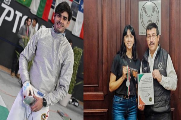 Regina y Brandon emprenden viaje al mundial de esgrima en Europa