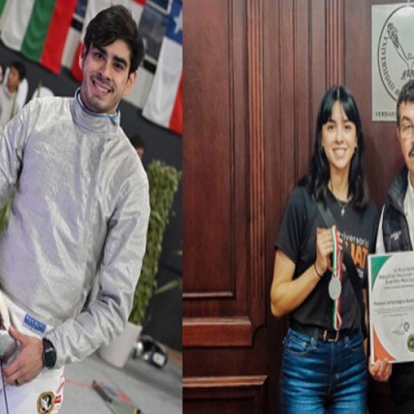 Regina y Brandon emprenden viaje al mundial de esgrima en Europa
