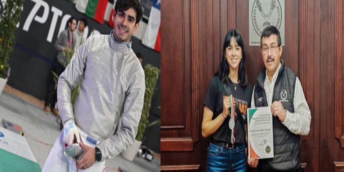 Regina y Brandon emprenden viaje al mundial de esgrima en Europa