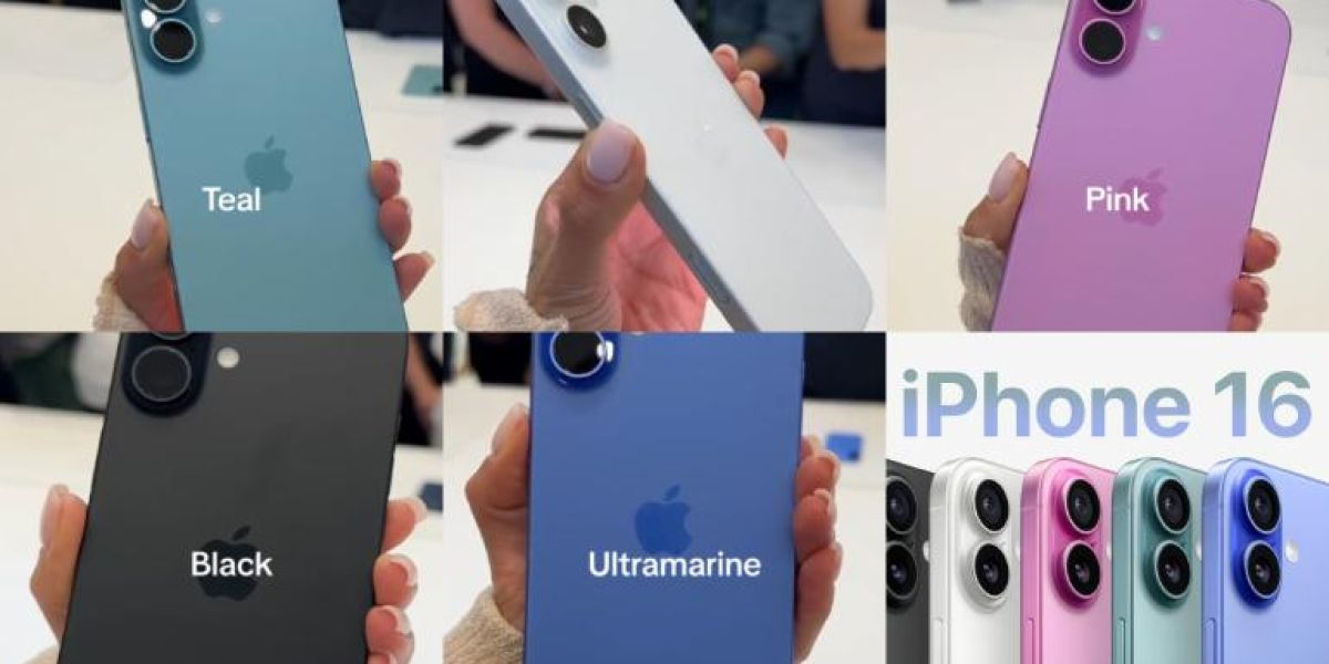 Así lucen los colores del iPhone 16