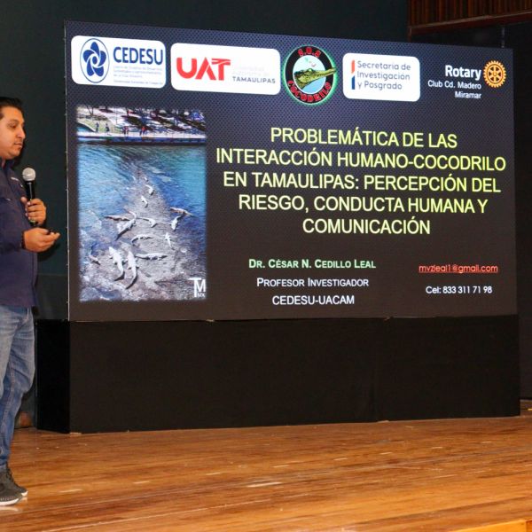 Analiza la UAT interacción humano-cocodrilo en el sur de Tamaulipas
