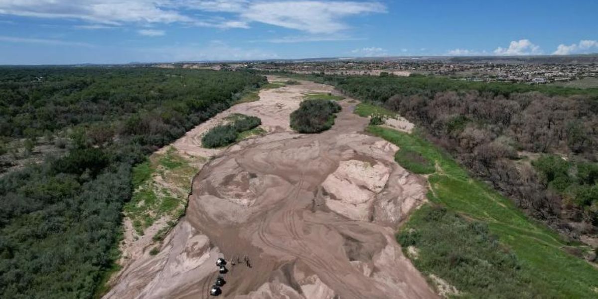 Sequía causó que el quinto río más grande de EU quedara vacío