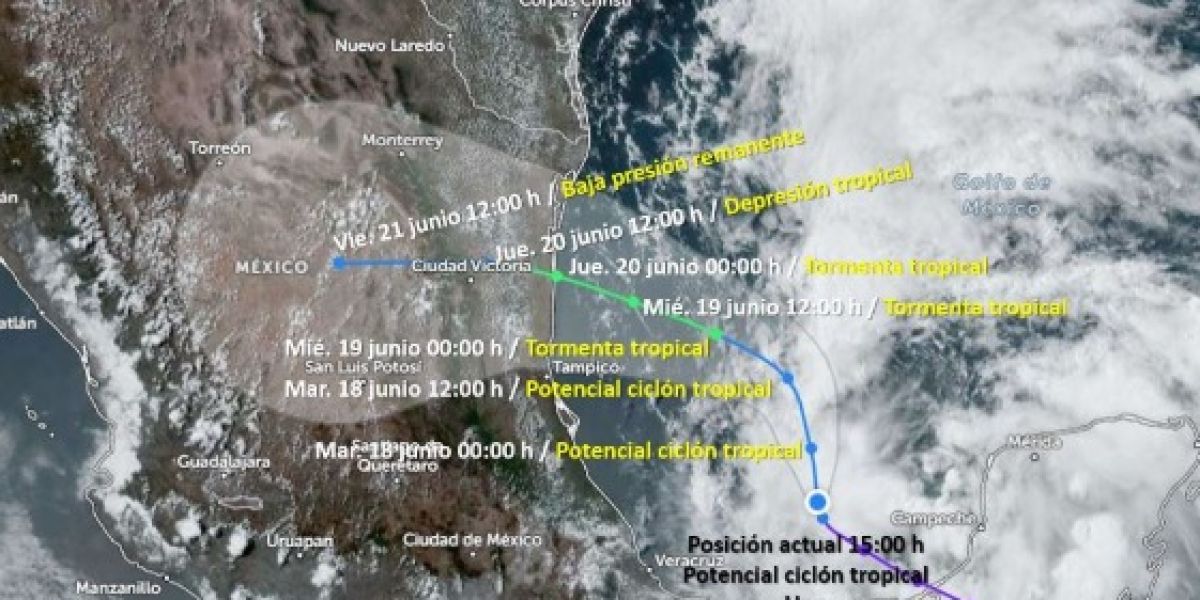 Tamaulipas se prepara para recibir la tormenta tropical Alberto