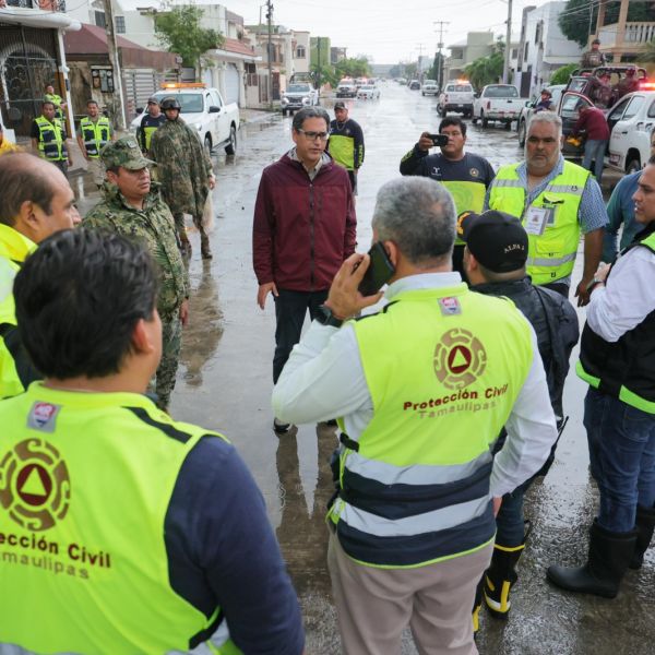 Recorre Erasmo con Protección Civil Estatal zonas afectadas por “Barry”