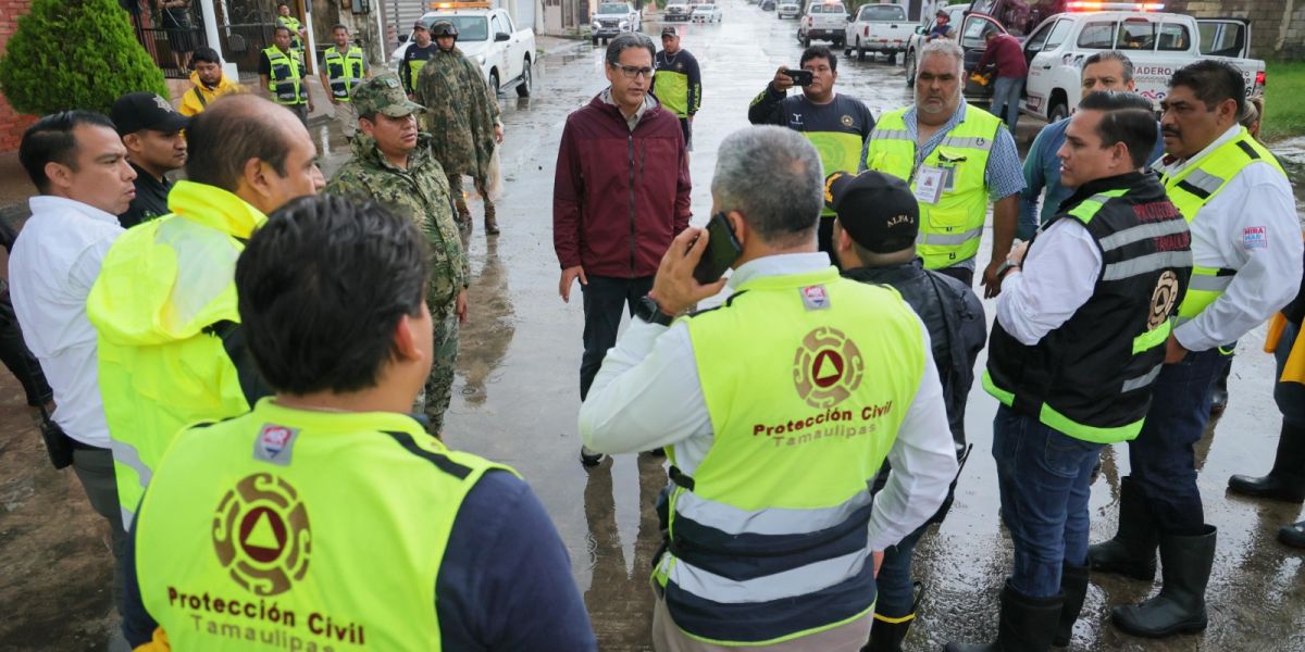 Recorre Erasmo con Protección Civil Estatal zonas afectadas por “Barry”