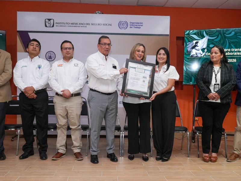 Recibe CENDI UAT reconocimiento del IMSS por promover entornos laborales seguros y saludables