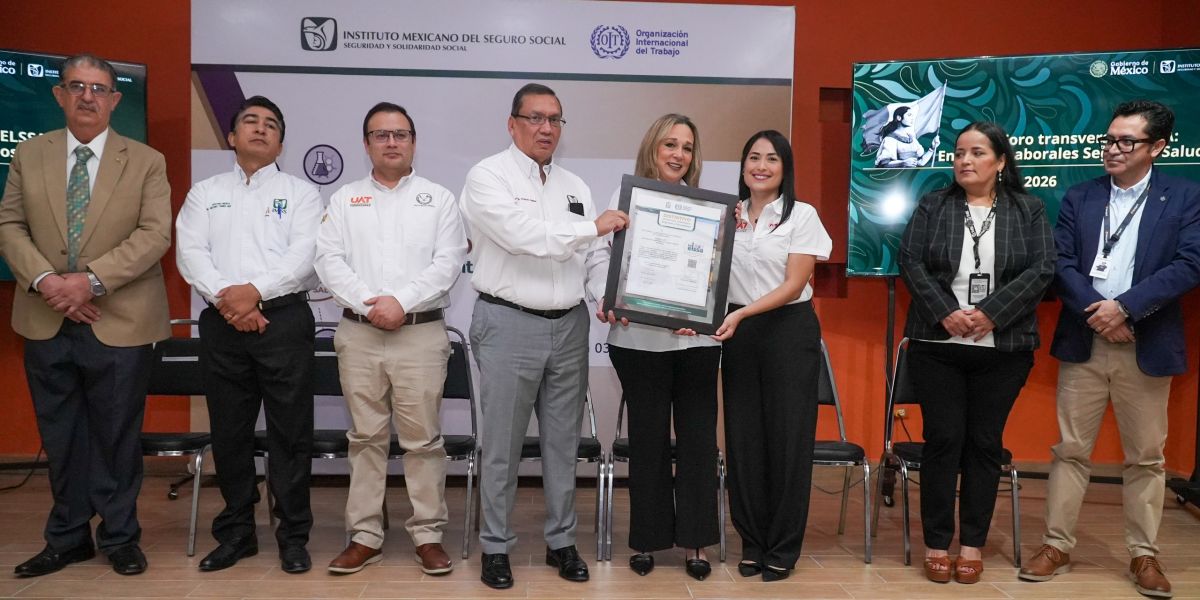 Recibe CENDI UAT reconocimiento del IMSS por promover entornos laborales seguros y saludables