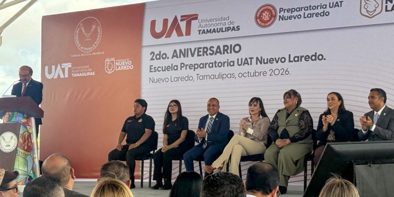 La Prepa UAT Nuevo Laredo fortalece crecimiento educativo en su segundo aniversario