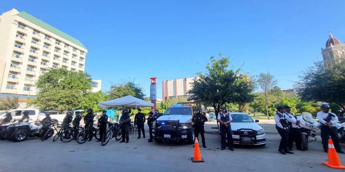 Refuerzan seguridad para festejos de fin de año.