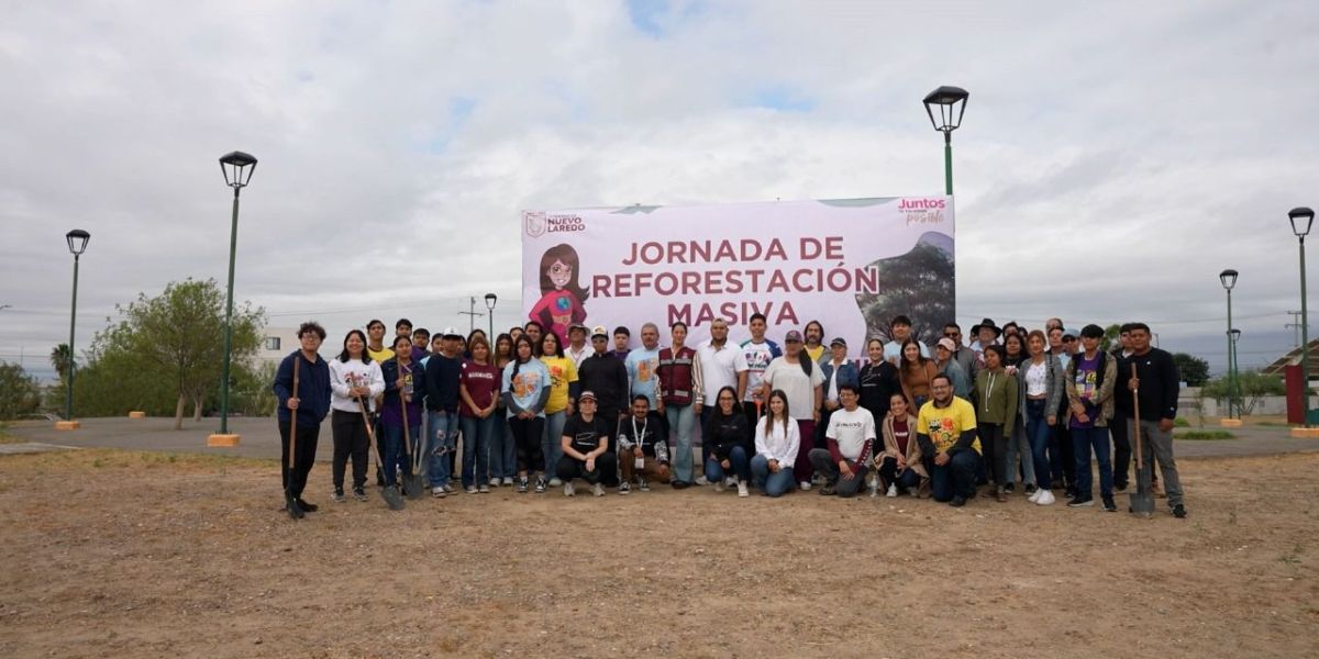 Gobierno de Nuevo Laredo comprometido con el medio ambiente realiza campañas de reforestación