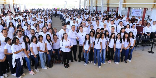 Apoyos sin precedentes en educación recibe Tamaulipas, destacan Américo Villarreal y Mario Delgado