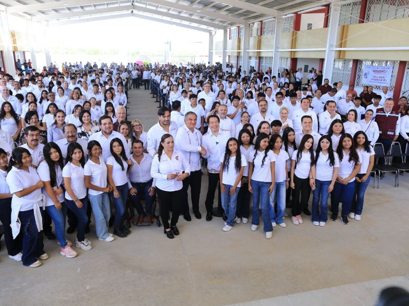 Apoyos sin precedentes en educación recibe Tamaulipas, destacan Américo Villarreal y Mario Delgado