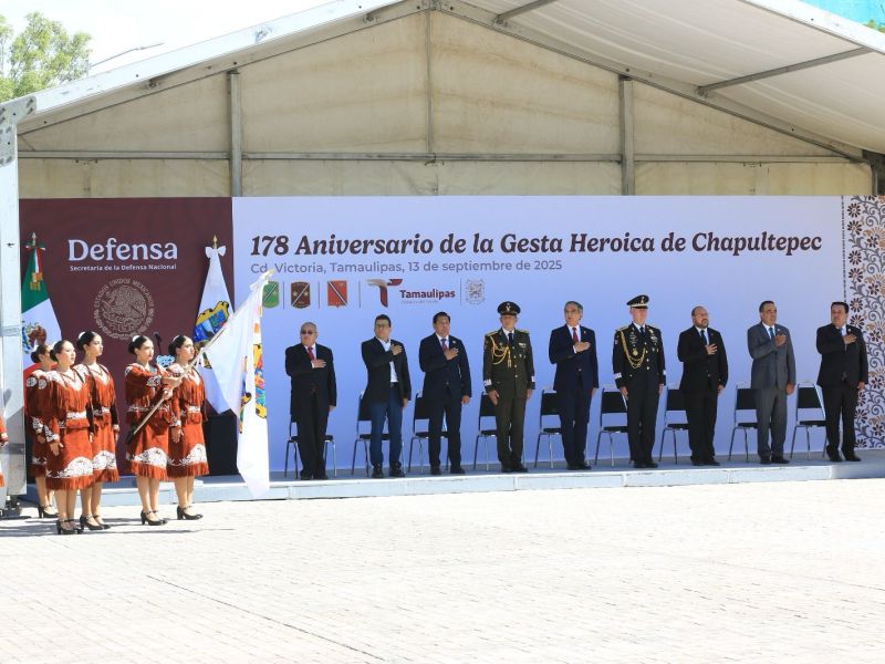 Preside Américo ceremonia del 178 aniversario de la Gesta Heroica de los Niños Héroes de Chapultepec