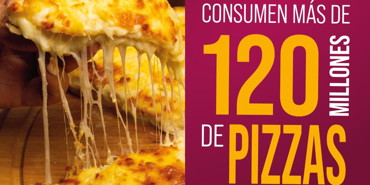 Las y los mexicanos consumen  más de 120 millones de pizzas al año
