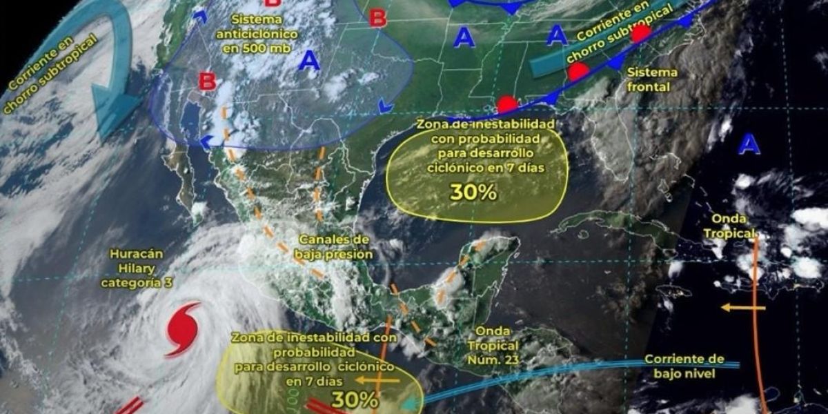 Con un 70  por ciento de probabilidades de huracán