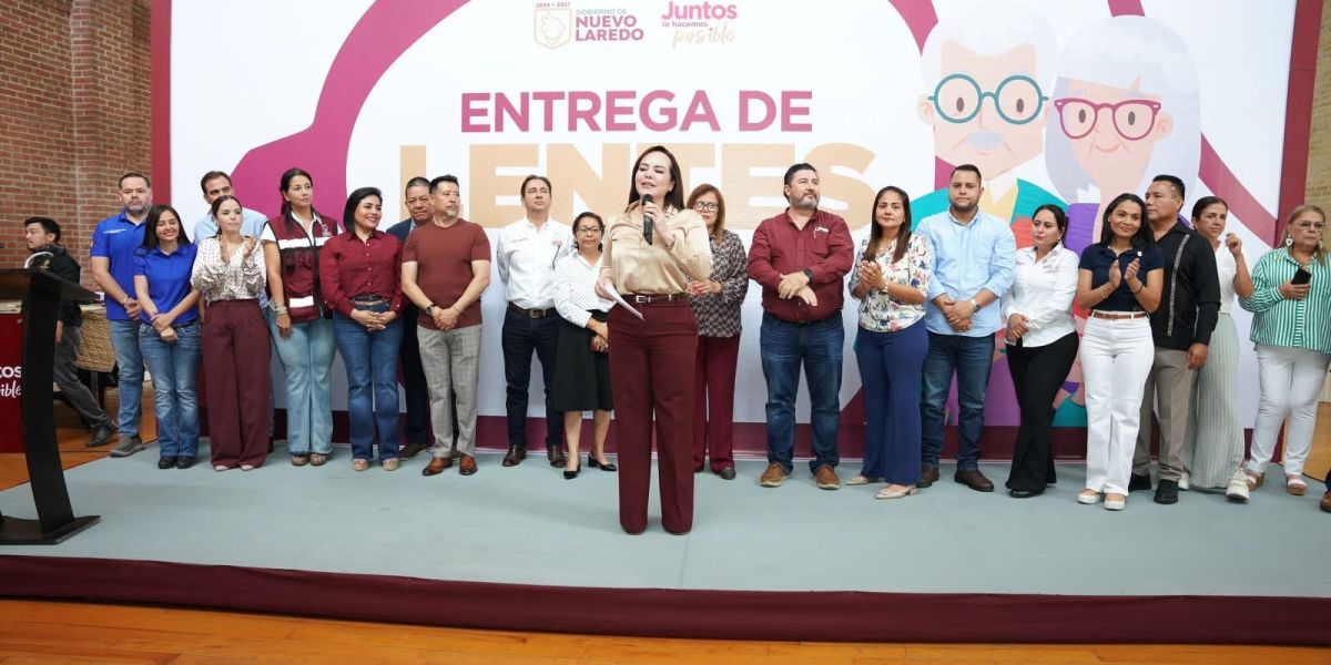 Alcaldesa Carmen Lilia Canturosas y cabildo mejoran calidad de vida de familias con entrega de anteojos gratuito