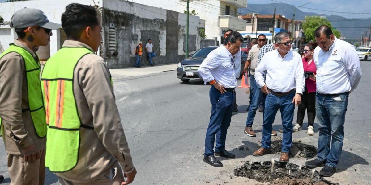 Supervisa alcalde rehabilitación de fugas y limpieza de drenes pluviales en Victoria