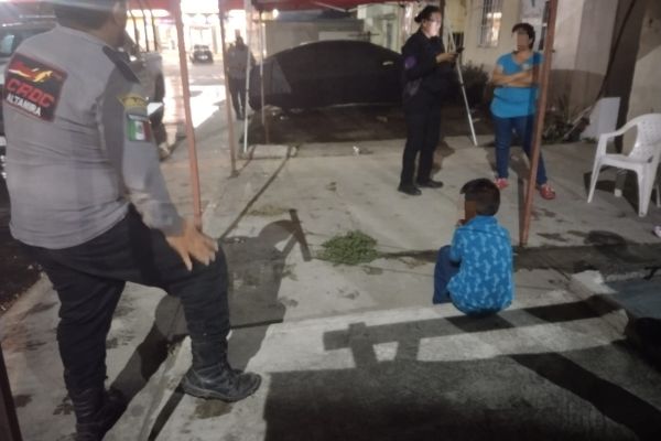 Menor de 7 años permanece bajo resguardo tras ser localizado solo en Altamira