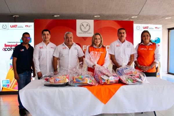 Concluye Familia UAT la colecta de útiles escolares “Impulsando Corazones 2026”