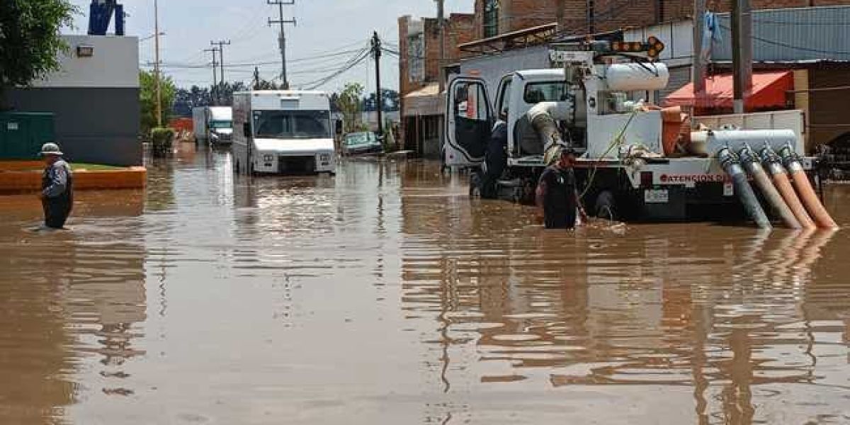 Conagua refuerza operativos de bombeo ante lluvias intensas