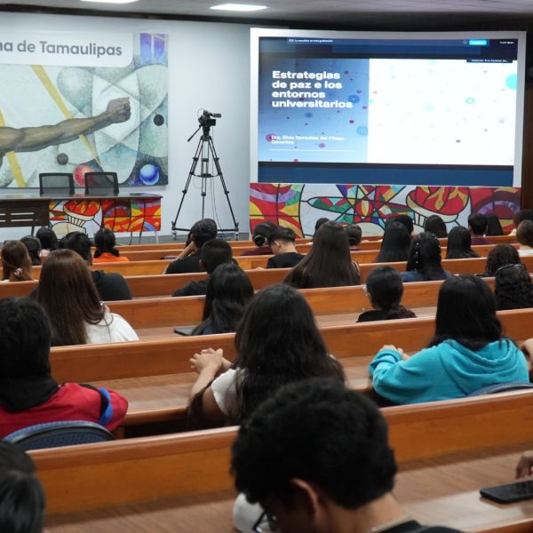 Dictan en la UAT conferencia sobre estrategias de paz en entornos universitarios