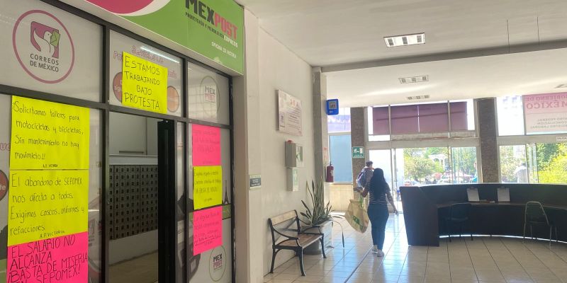 SEPOMEX trabaja “Bajo protesta”