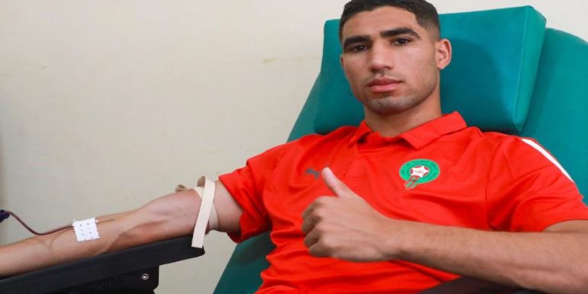Seleccionados de Marruecos donaron sangre para ayudar por sismo