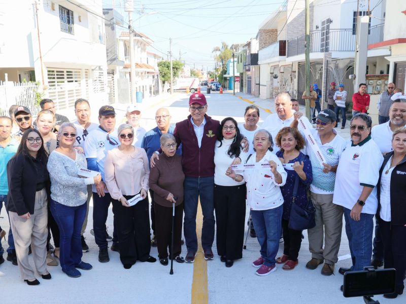 Madero se transforma con más pavimentación: Erasmo González