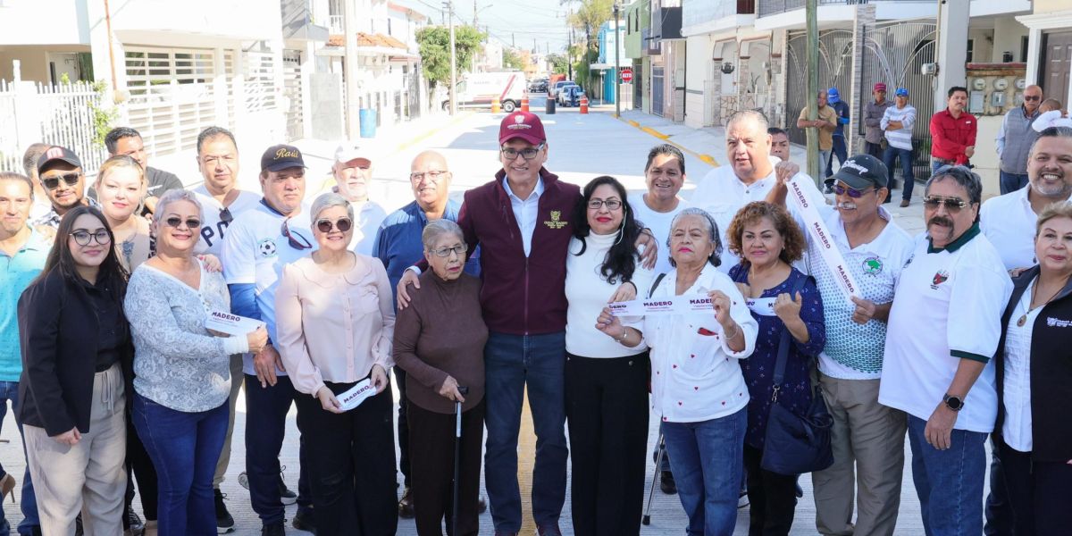 Madero se transforma con más pavimentación: Erasmo González