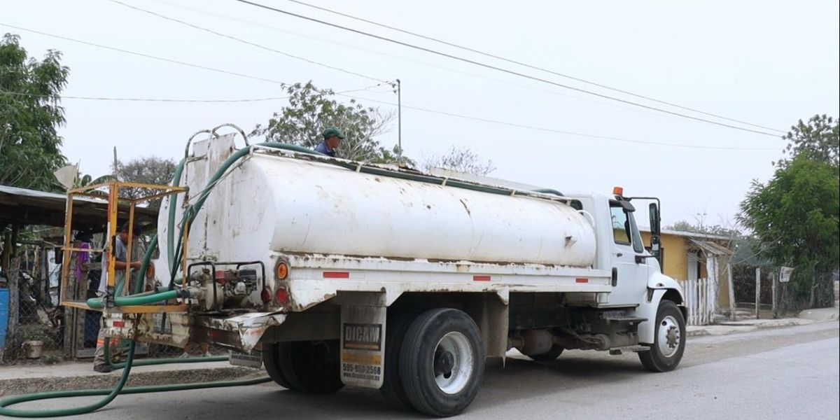 COMAPA Altamira mantiene esquema de abastecimiento de agua en pipas