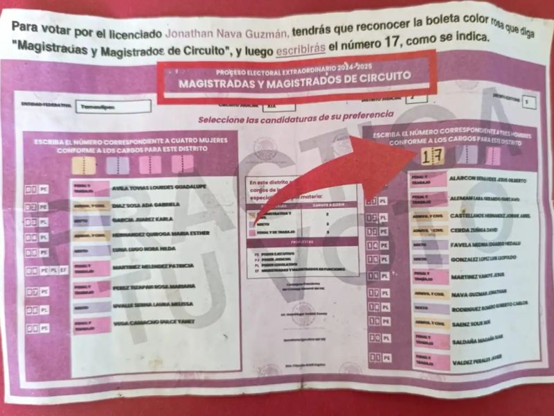 Acordeones de elección judicial quedaron “huérfanos”