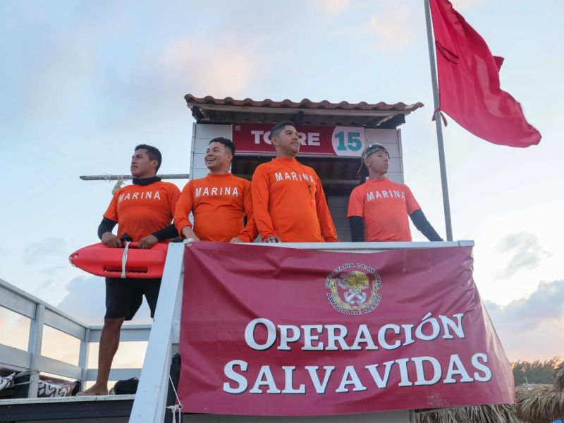 Realizan simulacros en Playa Miramar para obtener certificaciones de calidad y seguridad