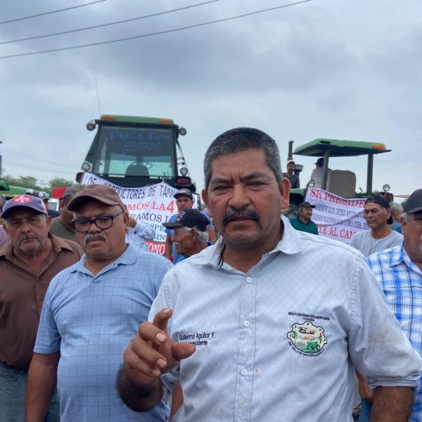 Detienen al productor Guillermo Aguilar Flores por protestas del sorgo