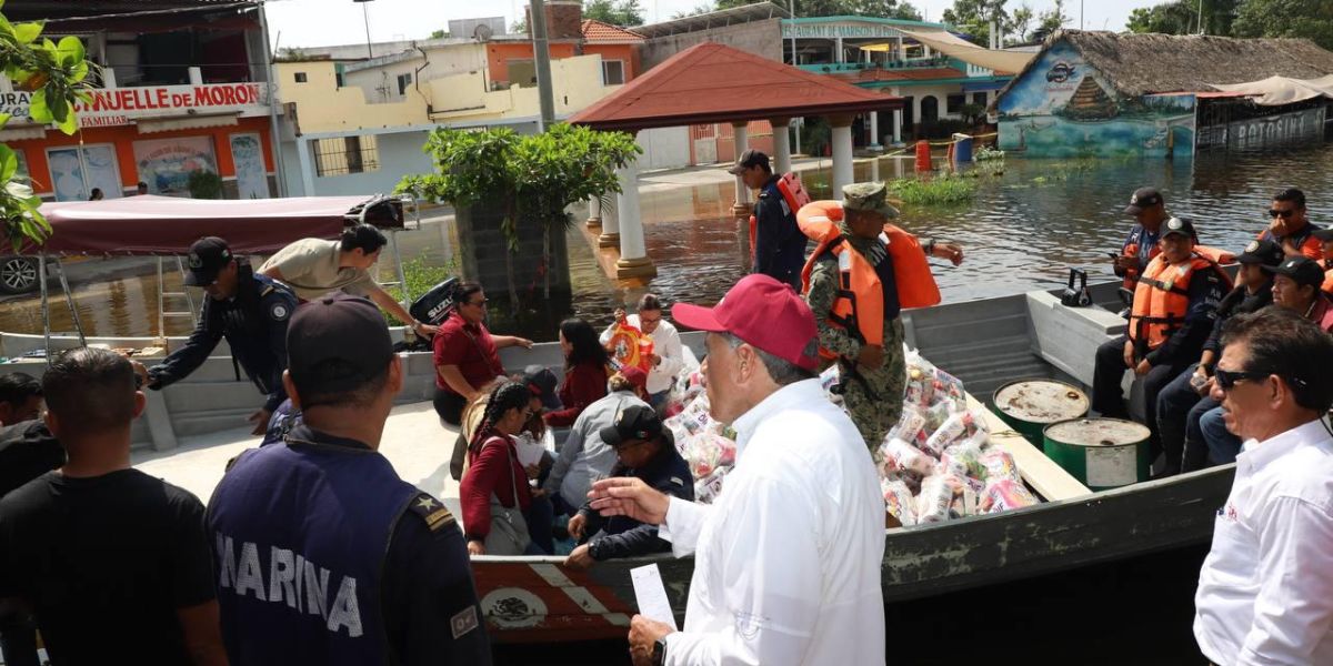 Distribuye Armando Martínez apoyo a más de 2 mil 500 personas afectadas por desbordamiento del Tamesí
