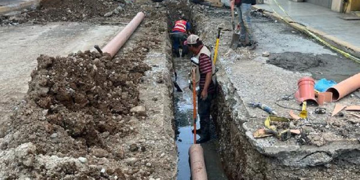En marcha pavimentaciones hidráulicas y rehabilitación de tuberías en Ciudad Victoria
