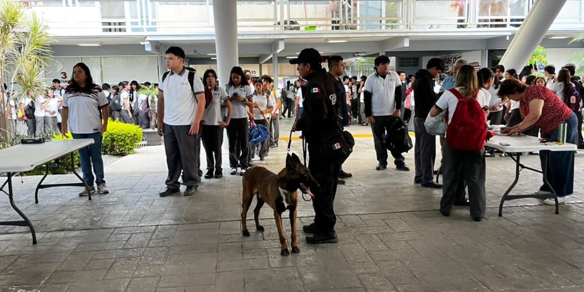 Activan operativo en CBTIS 24 por amenaza en redes