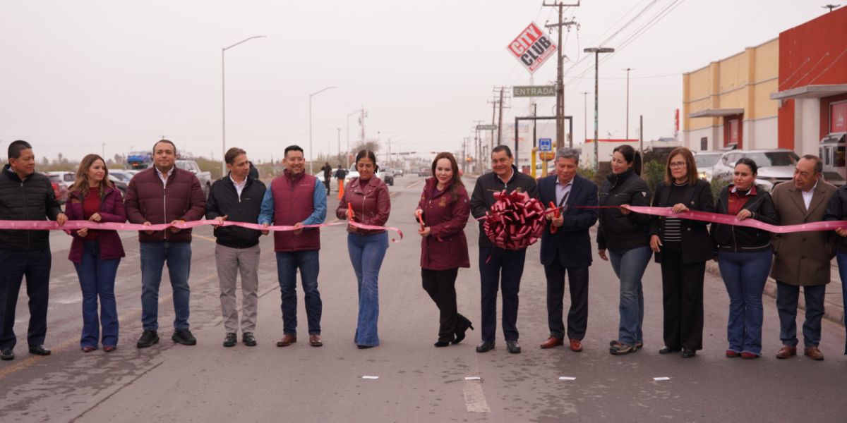 Entrega Alcaldesa Carmen Lilia Canturosas colector 15 De Septiembre importante obra para el rescate del Rio Bravo